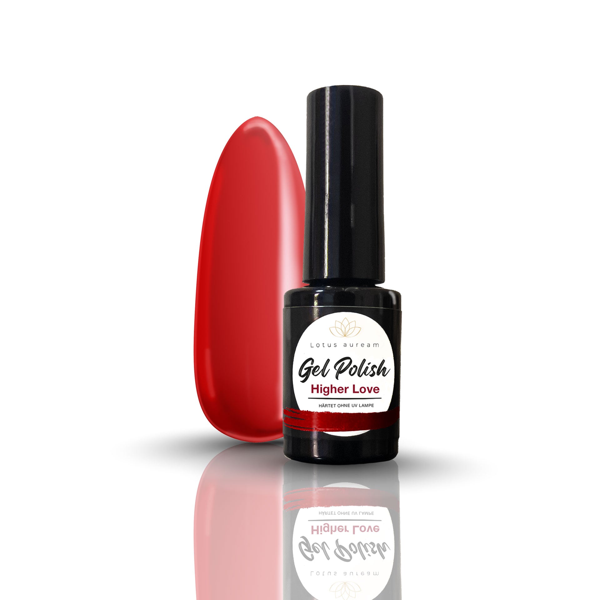 Gel Nagellack ohne UV Lampe klassisch rot Lotus auream Gel Polish Higher Love