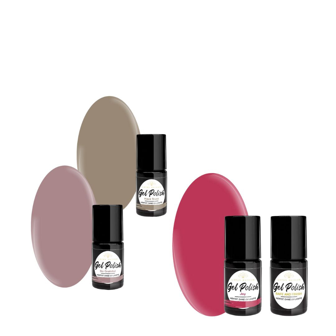 Gel Nagellack ohne UV Lampe Herbst-Töne Lotus auream Gel Polish Schnäppchen-Glück Autum