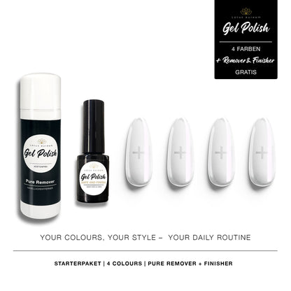 Starterset (4 Farben + Safe and Finish + Pure Remover)